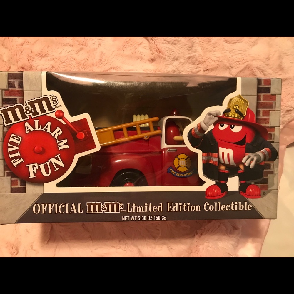 M&m collector fire truck candy dispenser